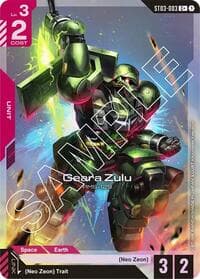 Geara Zulu (C+) - Starter Deck 03: Zeon's Rush - Gundam Card Game card