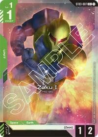 Zaku I (C+) - Starter Deck 03: Zeon's Rush - Gundam Card Game card