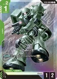 Zaku II (C+) - Starter Deck 03: Zeon's Rush - Gundam Card Game card