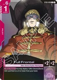 Full Frontal (C+) - Starter Deck 03: Zeon's Rush - Gundam Card Game card