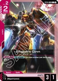 Miguel's Ginn - Starter Deck 04: SEED Strike - Gundam Card Game card