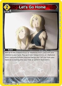 Let's Go Home - UE09ST: FULLMETAL ALCHEMIST Starter Deck - Union Arena card