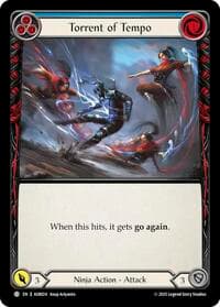 Torrent of Tempo (Blue) - Armory Deck: Ira - Flesh and Blood TCG card