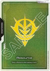 Resource (RP-012) (Zeon Force) - Promotional Resource Tokens - Gundam Card Game card