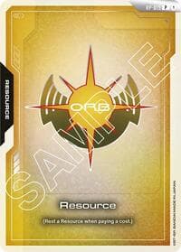 Resource (RP-019) (United Emirates of Orb) - Promotional Resource Tokens - Gundam Card Game card