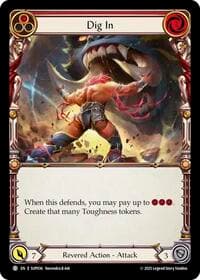 Dig In (Red) - Super Slam - Flesh and Blood TCG card