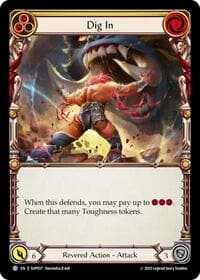 Dig In (Yellow) - Super Slam - Flesh and Blood TCG card