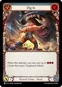 Dig In (Blue) - Super Slam - Flesh and Blood TCG card