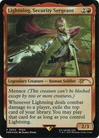 Lightning, Security Sergeant (Costco Bundle) - Unique and Miscellaneous Promos - Magic: The Gathering card