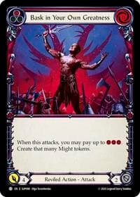 Bask in Your Own Greatness (Red) - Super Slam - Flesh and Blood TCG card