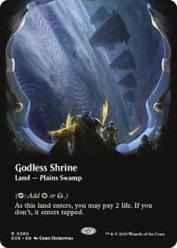 Godless Shrine (Borderless) - Edge of Eternities - Magic: The Gathering card