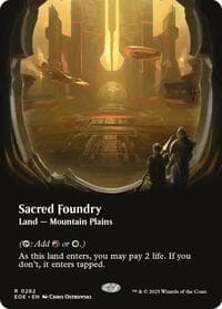 Sacred Foundry (Borderless) - Edge of Eternities - Magic: The Gathering card