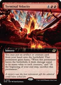 Terminal Velocity (Extended Art) - Edge of Eternities - Magic: The Gathering card
