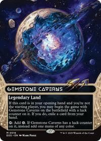 Gemstone Caverns (0016) (Borderless) - Edge of Eternities: Stellar Sights - Magic: The Gathering card