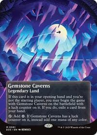 Gemstone Caverns (0061) (Borderless) - Edge of Eternities: Stellar Sights - Magic: The Gathering card