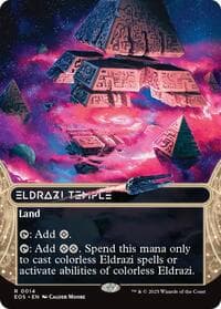 Eldrazi Temple (0014) (Borderless) - Edge of Eternities: Stellar Sights - Magic: The Gathering card