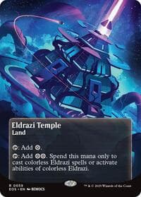 Eldrazi Temple (0059) (Borderless) - Edge of Eternities: Stellar Sights - Magic: The Gathering card