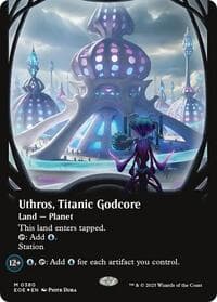 Uthros, Titanic Godcore (Borderless) (Galaxy Foil) - Edge of Eternities - Magic: The Gathering card