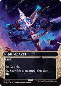 High Market (0108) (Borderless) (Galaxy Foil) - Edge of Eternities: Stellar Sights - Magic: The Gathering card