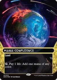 Mana Confluence (0115) (Borderless) (Galaxy Foil) - Edge of Eternities: Stellar Sights - Magic: The Gathering card