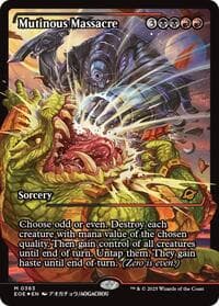 Mutinous Massacre (Showcase) - Edge of Eternities - Magic: The Gathering card