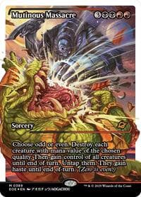 Mutinous Massacre (Showcase) (Fracture Foil) - Edge of Eternities - Magic: The Gathering card