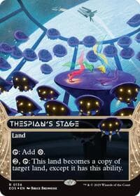 Thespian's Stage (0134) (Borderless) (Galaxy Foil) - Edge of Eternities: Stellar Sights - Magic: The Gathering card