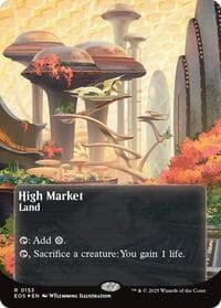High Market (0153) (Borderless) (Galaxy Foil) - Edge of Eternities: Stellar Sights - Magic: The Gathering card