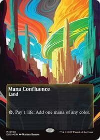 Mana Confluence (0160) (Borderless) (Galaxy Foil) - Edge of Eternities: Stellar Sights - Magic: The Gathering card