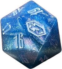 Magic: The Gathering FINAL FANTASY Oversized D20 Crystal Spindown Die - Wizards of the Coast Dice - Life Counters card