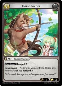 Horse Archer - Supporter Pack 3 - Grand Archive TCG card