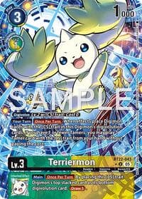 Terriermon (Box Topper) - Cyber Eden - Digimon Card Game card