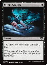 Night's Whisper - Commander: Edge of Eternities - Magic: The Gathering card