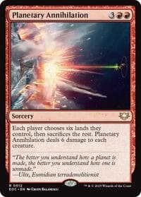 Planetary Annihilation - Commander: Edge of Eternities - Magic: The Gathering card