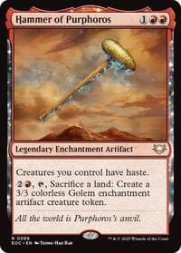 Hammer of Purphoros - Commander: Edge of Eternities - Magic: The Gathering card