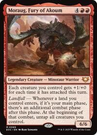 Moraug, Fury of Akoum - Commander: Edge of Eternities - Magic: The Gathering card