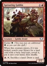 Sprouting Goblin - Commander: Edge of Eternities - Magic: The Gathering card