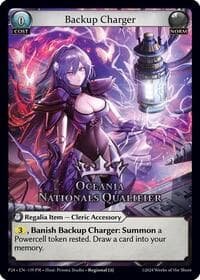 Backup Charger (Oceania Nationals Qualifier) - Region Exclusive Promotional Cards - Grand Archive TCG card