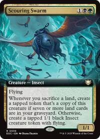 Scouring Swarm (Extended Art) - Commander: Edge of Eternities - Magic: The Gathering card