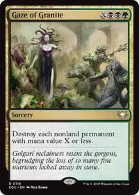 Gaze of Granite - Commander: Edge of Eternities - Magic: The Gathering card
