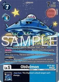 Oblivimon (Regionals 25-26 Season 2 Champion) - Release Special Booster 2.0 - Digimon Card Game card
