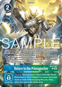 Return to the Primogenitor (Regionals 25-26 Season 2 Finalist) - Secret Crisis - Digimon Card Game card