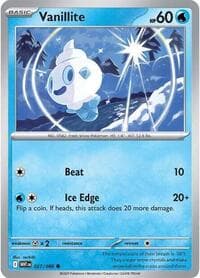Vanillite - SV: White Flare - Pokemon card