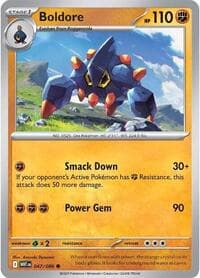 Boldore - SV: White Flare - Pokemon card