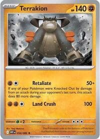 Terrakion - SV: White Flare - Pokemon card