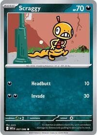 Scraggy - SV: White Flare - Pokemon card