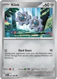 Klink - SV: Black Bolt - Pokemon card