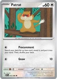 Patrat - SV: White Flare - Pokemon card