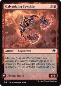 Galvanizing Sawship - Edge of Eternities - Magic: The Gathering card