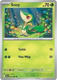 Snivy - SV: Black Bolt - Pokemon card